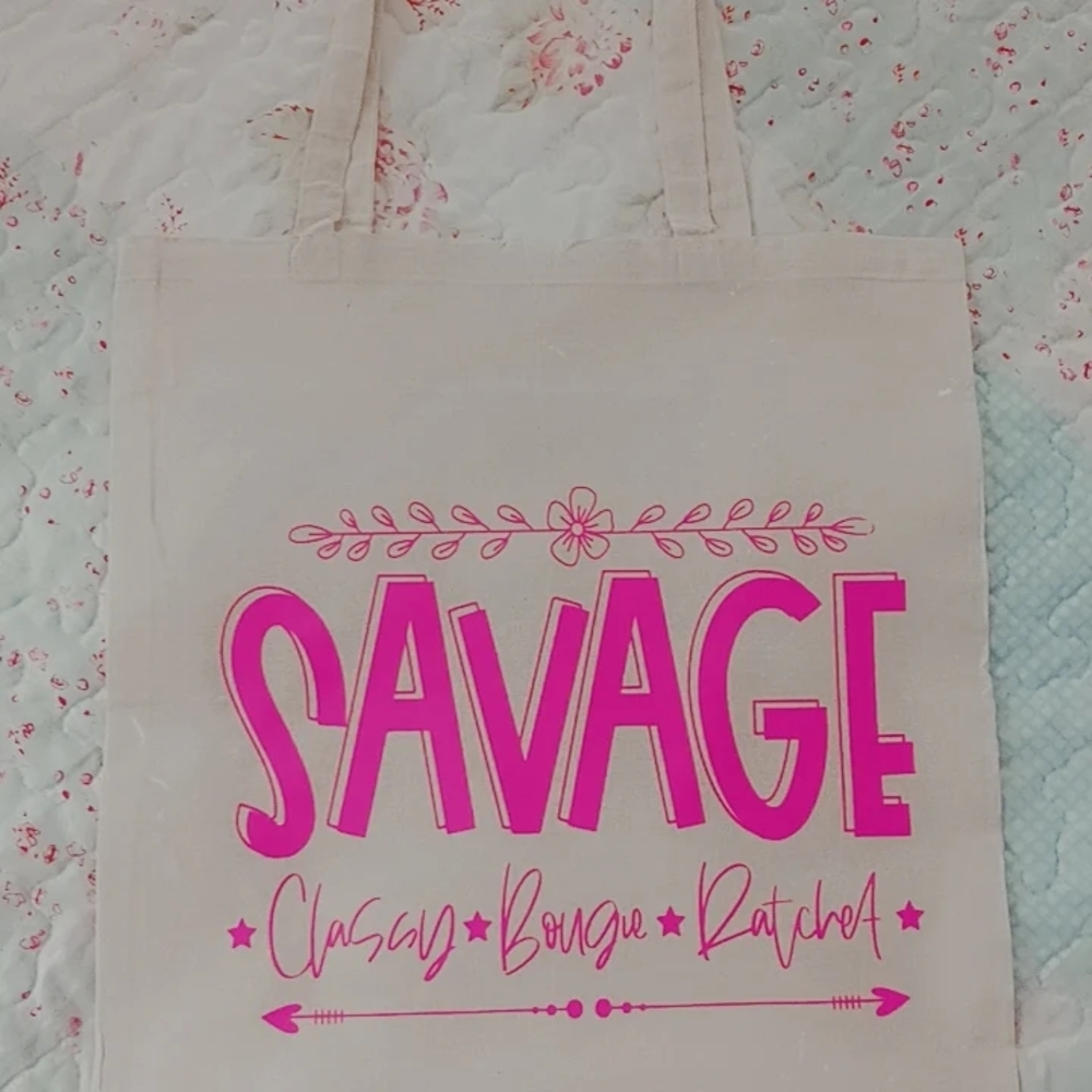 Savage Pink Tote Bag